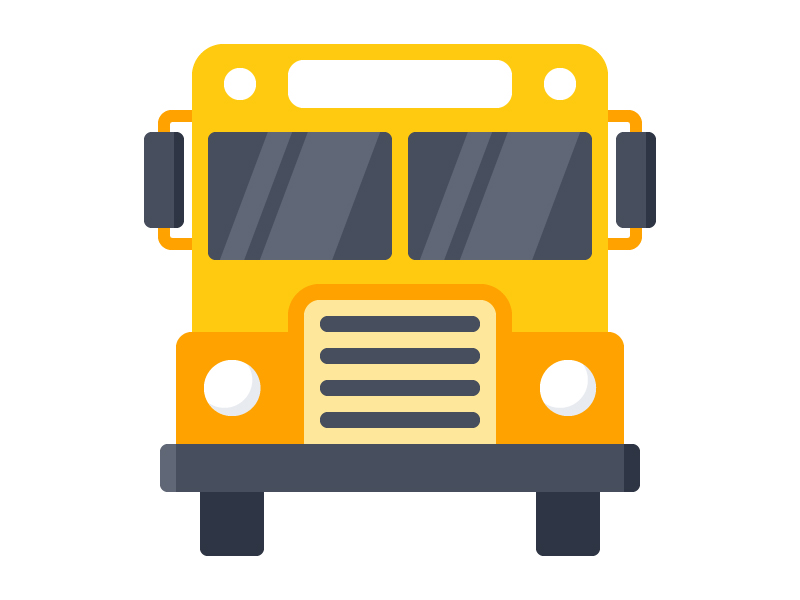 School Bus by Nikolai Titov on Dribbble