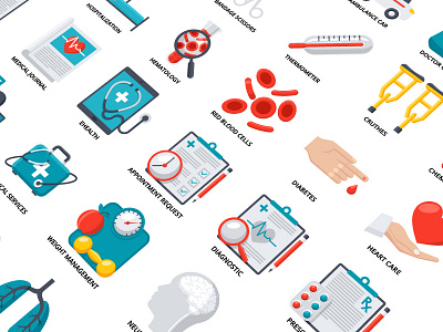 Medical Icons flat icons icon icons medical medicine set vector