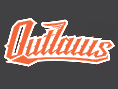 Outlaws Baseball baseball little league logo outlaws sports typography