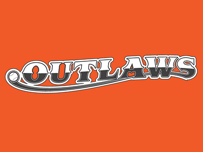 Outlaws 2 baseball little league logo outlaws sports typography