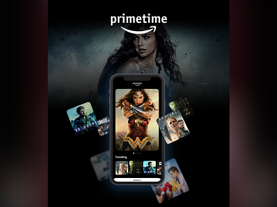 Case study Amazon Prime video app branding design flat ios iphone logo ui