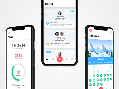 Shyft on iPhone X animation app interface mobile sketch ui iphone x ux