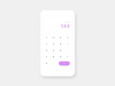Calculator App app calculator graphic design typography ui ux visual design