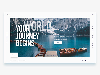 Motivational Travel Concept design desktop graphic design ixd typography ui ux visual visual design web design