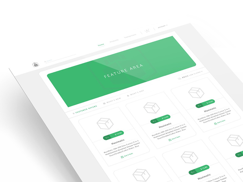Distribute Marketplace Concept user interface user experience