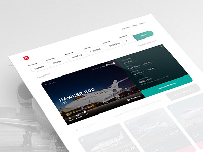 Airvel Private Jet Booking Concept user experience user interface