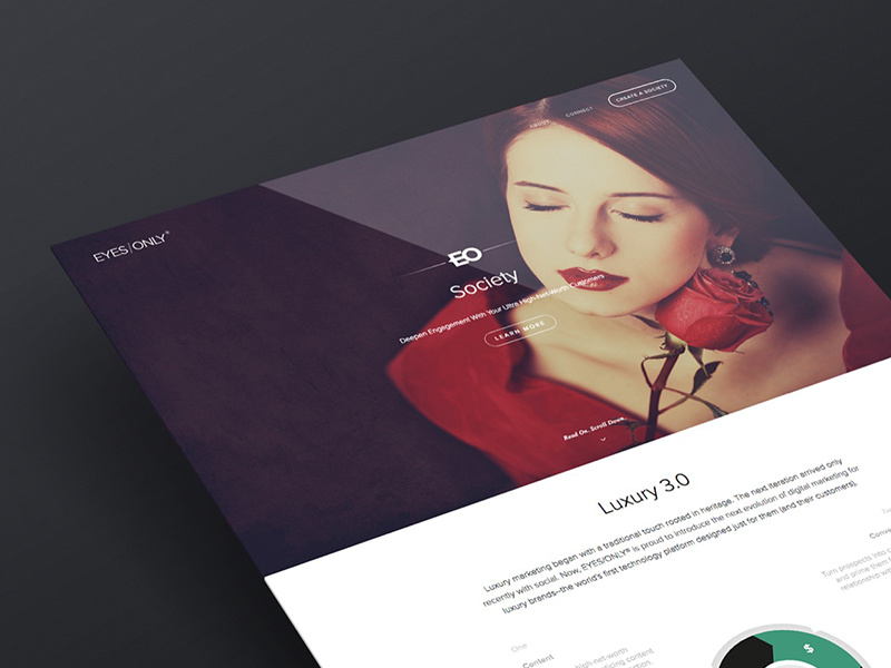 Society Brand Microsite creative direction web design branding marketing user interface user experience