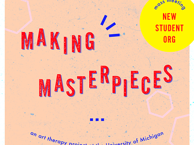 Making Masterpieces art poster student typography