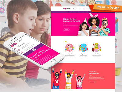 Kids Center Website Template