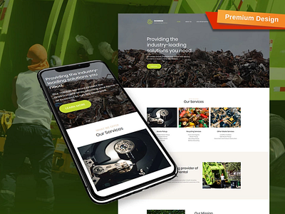 Garbage Services Premium Moto CMS 3 Template design for website mobile website design responsive website design web design website design website template