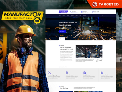 ManuFactor - Complete Template For Manufacturer Website design for website mobile website design web design website design website template