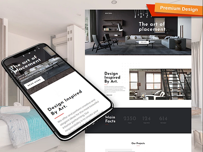 Home Decor Website Template for Architectural Services architectural services design for website home decor mobile website design responsive website design web design website design website template