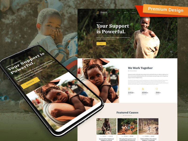 Ngo Website Template for Charity Organizations by MotoCMS on Dribbble