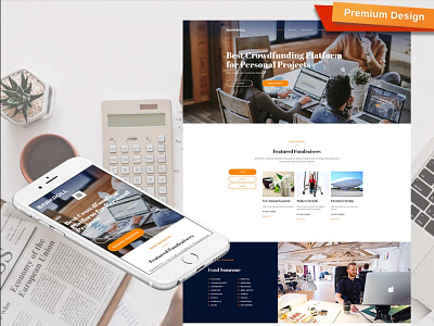 Crowdfunding Website Template crowdfunding website crowdfunding website template design for website mobile website design responsive website design template for consulting web design website design website template
