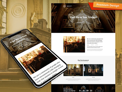 Christian Website Template for Churches and Religion Websites