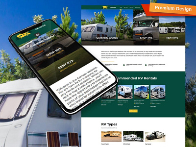 RV Website Template for Rental & Dealer Travel Trailers Websites dealer travel trailers website design for website mobile website design rental website responsive website design trailers website web design website design website template