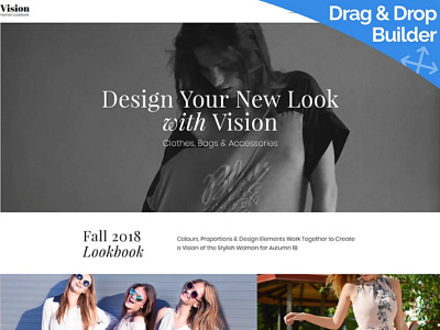 Lookbook Website Template for Fashion Sites design for website fashion fashion sites lookbook lookbook website mobile website design responsive website design web design website design website template