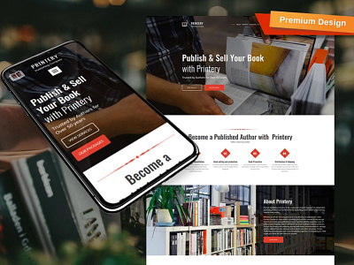 Book Publishing Website Template for Publisher Company