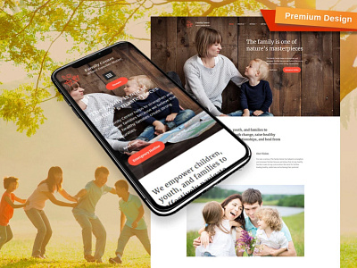 Counseling Website Template for Family Center counseling website design for website mobile website design responsive website design web design website design website template