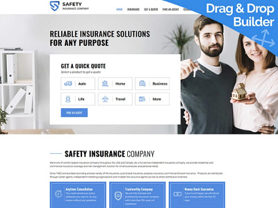 Insurance Website Template for Business Agency