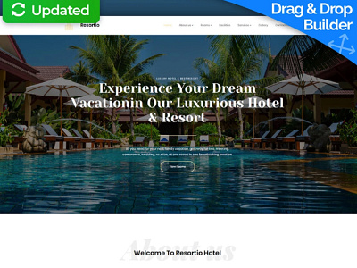Luxury Hotel Website Design for All Inclusive Resorts design for website hotel website luxury hotel mobile website design responsive website design web design website design website template