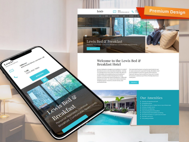 bed-and-breakfast-website-template-for-hostel-by-motocms-on-dribbble