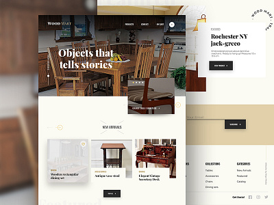 Wood Mart UI Concept. app concept design ecommerce furniture inspiration template theme ui ux website website development