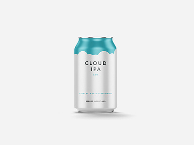 Cloud IPA beer beer can brand brand design branding can cloud ipa craft beer ipa mockup