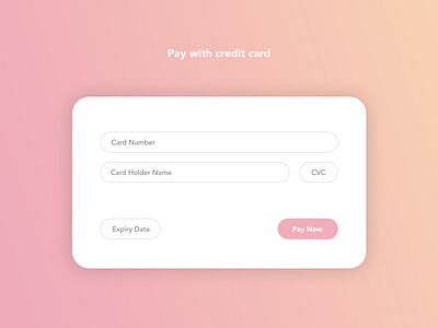 #DailyUI #002 - Credit Card Checkout