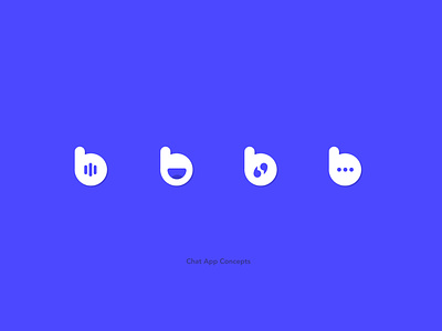 Chat App Concepts (In Progress) app brand branding chat concepts icon icon design logo logodesign progress