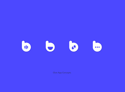 Chat App Concepts (In Progress) app brand branding chat concepts icon icon design logo logodesign progress