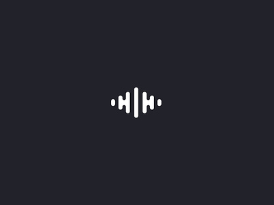 Audio / Voice Logo Design audio audio app brand branding branding design h icon icon design logo logo design sound sounds waveform waves