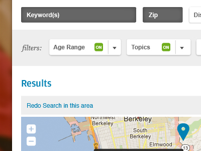 CSAS Directory fitlers locations map results search