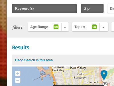 CSAS Directory fitlers locations map results search