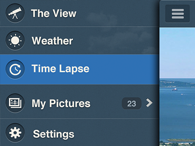 View Menu app iphone menu pictures view weather