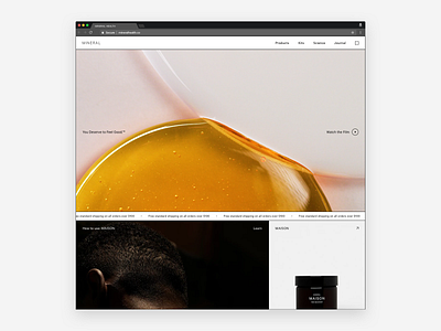 MINERAL Desktop Site cannabis cream design desktop experience gatsby headelss health hemp mineral oil product shopify shopify plus ui design ux design web design web development