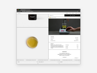 MINERAL Product Page (Sticky Buy) cannabis design ecommerce gatsby headless health hemp mineral product product page shopify shopify plus sticky nav sticky scroll web web design