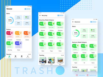 Trash Bank Part 1 design environment garbage mobile app mobile app design trash trash bank trash management ui user experience user interface user interface design ux
