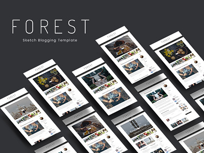 Forest - Minimal Sktch Blogging Template