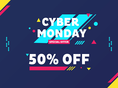 Free Download: Cyber Monday Exclusive Offer - 50% OFF black friday cyber monday download free graphics psd sale template theme ui wordpress