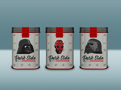 Dark Side Roastery - 50 Day Logo Challenge - Day 6 branding coffee dailylogochallenge design digital media graphicdesign illustration illustrator logo logodesign photoshop starwars typography