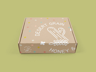 Desert Grain - 50 Day Logo Challenge - Day 21 branding cactus clean dailylogo dailylogochallenge desert design granola graphicdesign honey illustration illustrator logo logo design logodesign minimalistic oats productdesign simple vector