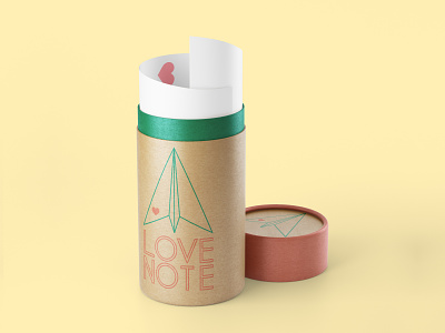 Love Note - 50 Day Logo Challenge - Day 26 airplane branding dailylogo dailylogochallange dailylogochallenge graphicdesign heart illustrator logo logodesign love lovenote packaging paper paperairplane photoshop plane tube typography