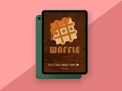 Waffle - 50 Day Logo Challenge - Day 39 branding breakfast chat app dailylogo dailylogochallenge food food app graphicdesign icon illustrator logo logo design logodesign messenger messenger app messengers typography waffle waffles