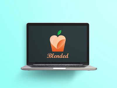 Blended - 50 Day Logo Challenge - Day 41 blended branding dailylogo dailylogochallenge dating dating app datingapp digital graphicdesign heart illustrator logo logo design logodesign peach photoshop relationship romance ui ux