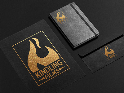 Kindling Films branding design digital media illustrator logo logo design photoshop prin print