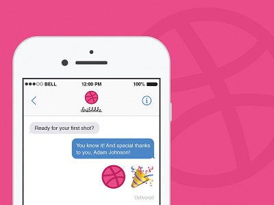 Hello, Dribbble! debut design dribbble first shot iphone