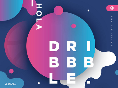 First Dribbble Shot dribbble first shot graphic design illustration typography vector