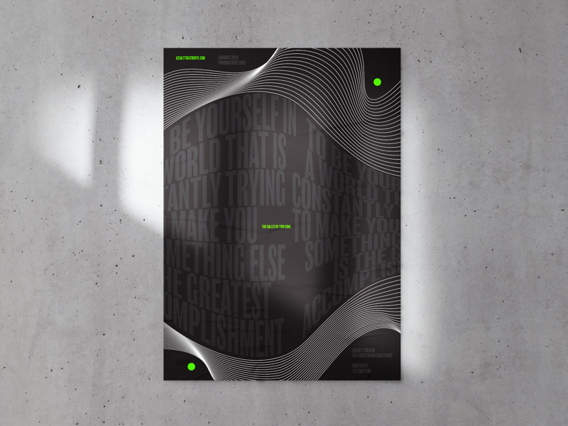 The Valley of Two Sons Poster vector art design posters poster design typography graphic design