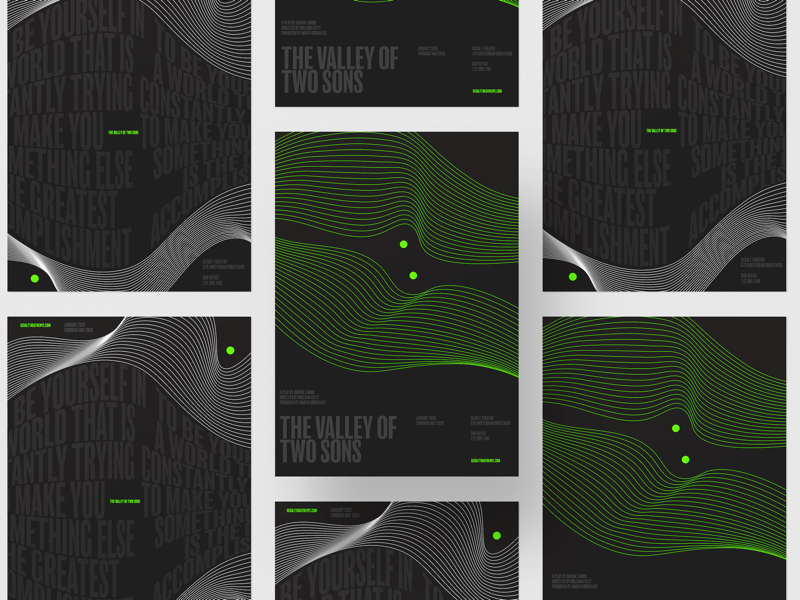 The Valley of Two Sons Poster Iterations by Johanna Villegas on Dribbble